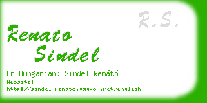 renato sindel business card